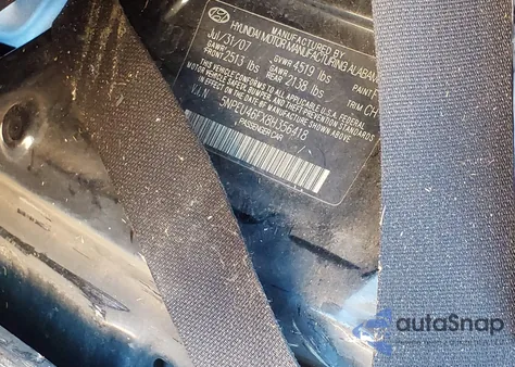 2008 Hyundai Sonata Limited V6/Se V6 from USA, damaged, VIN 5NPEU46FX8H356418